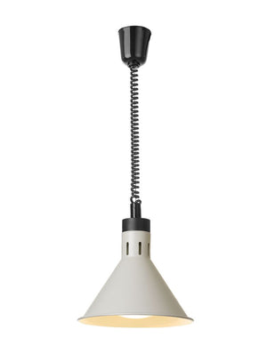 Warmtelamp verstelbaar, conisch, HENDI, Wit, 230V/375W, ⌀275x(H)250mm