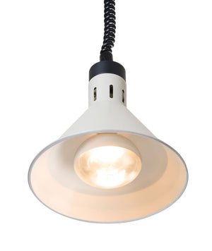 Warmtelamp verstelbaar, conisch, HENDI, Wit, 230V/375W, ⌀275x(H)250mm