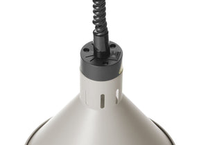 Warmtelamp verstelbaar, conisch, HENDI, Wit, 230V/375W, ⌀275x(H)250mm