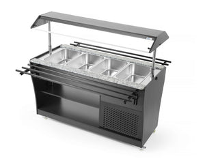 Saladebuffet display, Arktic, GN 1/1, 1490L, 230V/170W, 765x1490x(H)1370mm