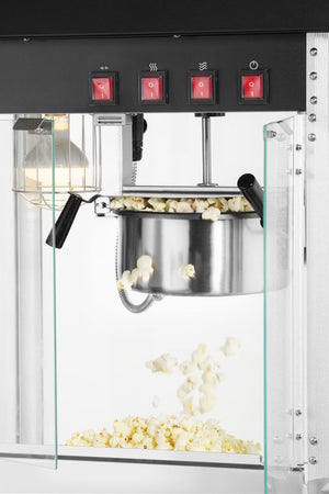 Popcornmachine, HENDI, Zwart, 230V/1155W, 560x420x(H)760mm