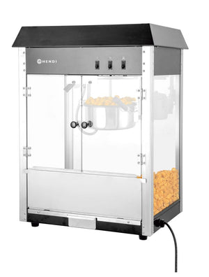 Popcornmachine, HENDI, Zwart, 230V/1155W, 560x420x(H)760mm