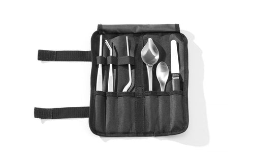Chef opmaak set, 6 stuks, geborsteld, HENDI, 255x25x(H)100mm