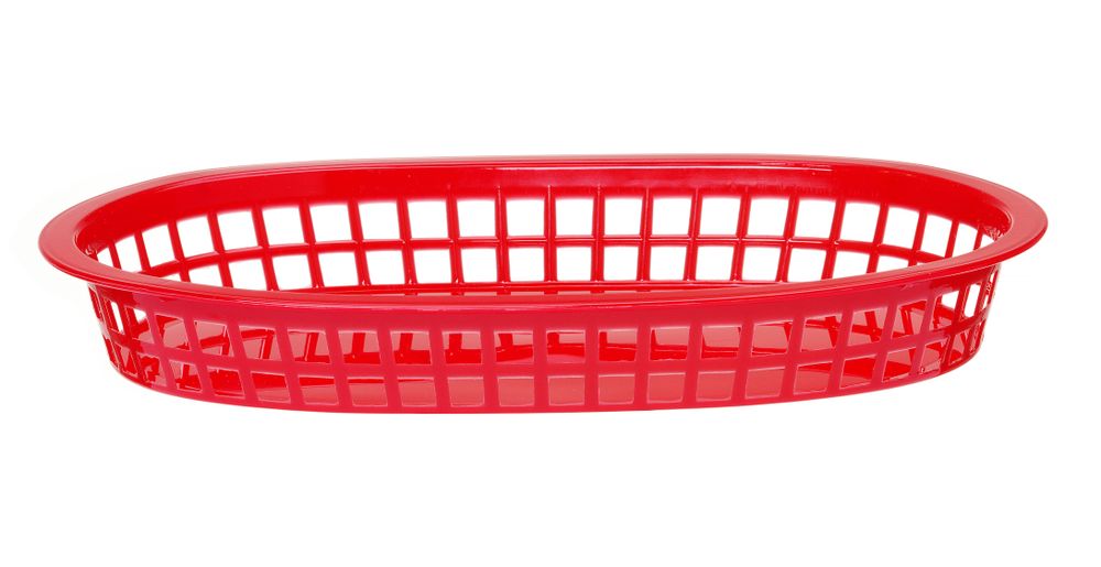 Serveermanden fastfoodstijl, HENDI, Rood, 6 st., 272x175x(H)38mm