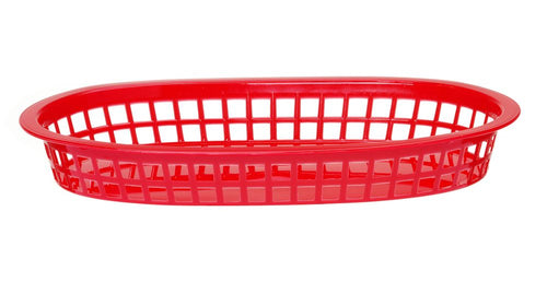 Serveermanden fastfoodstijl, HENDI, Rood, 6 st., 272x175x(H)38mm