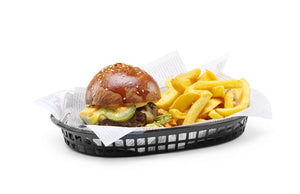 Serveermanden fastfoodstijl, HENDI, Zwart, 6 st., 272x175x(H)38mm