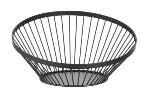 Fruitkorf schuin zwart, HENDI, ⌀280x(H)130mm