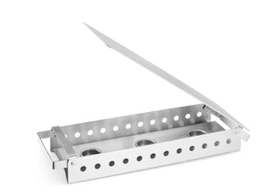 Bordenwarmer met 3 kaarsenhouders, HENDI, 450x180x(H)65mm