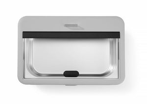 Chafing dish UNIQ, HENDI, designed by Robert Bronwasser, GN 1/1, Wit, 230V/700W, 607x402x(H)245mm