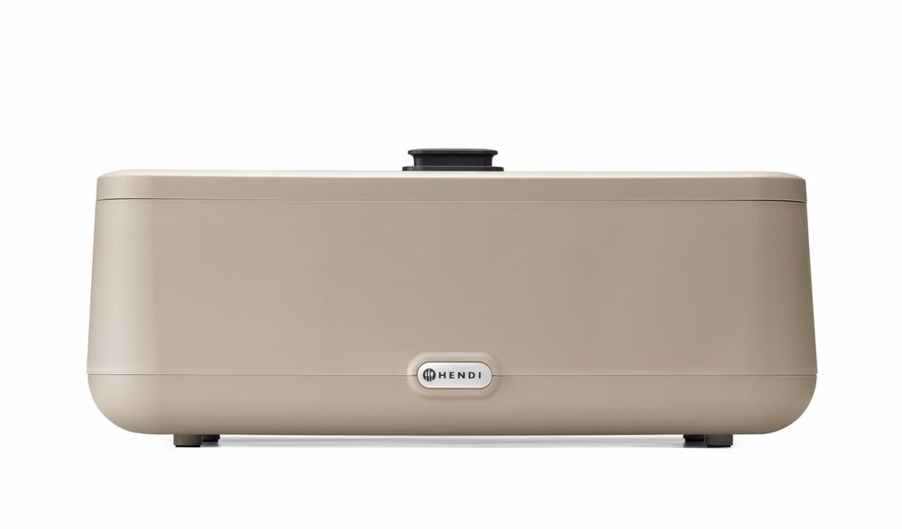Chafing dish UNIQ, HENDI, designed by Robert Bronwasser, GN 1/1, Beige, 230V/700W, 607x402x(H)245mm