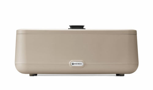 Chafing dish UNIQ, HENDI, designed by Robert Bronwasser, GN 1/1, Beige, 230V/700W, 607x402x(H)245mm
