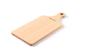 Snijplank met greep, HENDI, Hout licht, 390x160mm, Rechthoekig
