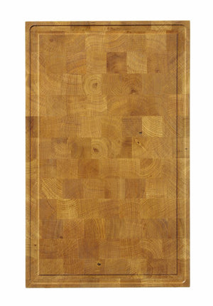 Eikenhouten serveerplank, eindnerf, HENDI, 530x325x(H)35mm, Rechthoekig
