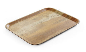 Dienblad van melamine met hout bedrukking, AmerBox, Hout, 330x430mm