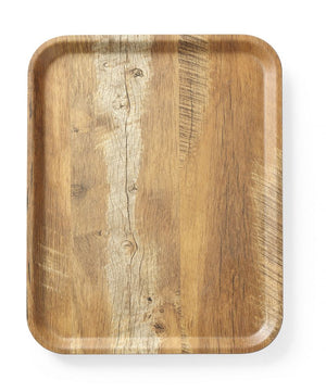Dienblad van melamine met hout bedrukking, AmerBox, Hout, 330x430mm