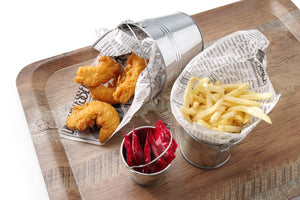 Dienblad van melamine met hout bedrukking, AmerBox, Hout, 370x530mm
