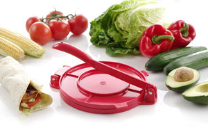 Tortilla pers, HENDI, Rood, 250x200x(H)95mm