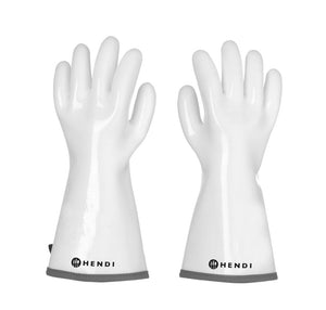 Handschoenen met siliconencoating, HENDI, Wit, 2 st., (L)330mm