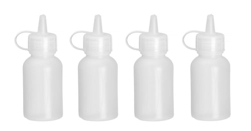 Mini saus dispenser - set van 4 stuks., HENDI, 0,03L, Transparant, ⌀30x(H)85mm