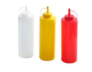 Dispenser flacon sets - 3 st., HENDI, 0,7L, Transparant, 3 st., ⌀70x(H)245mm