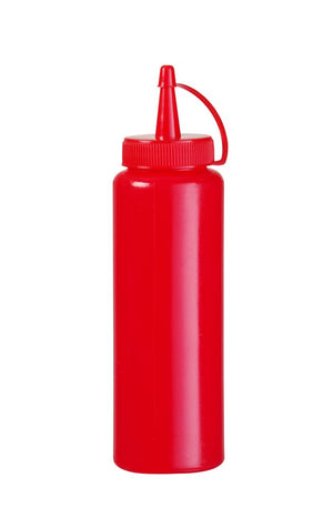 Doseer knijpfles, HENDI, 0,2L, Rood, ⌀50x(H)177mm