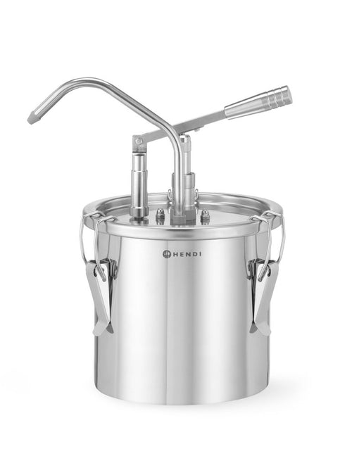 Sauspomp roestvast staal, HENDI, 4,5L, ⌀198x(H)360mm