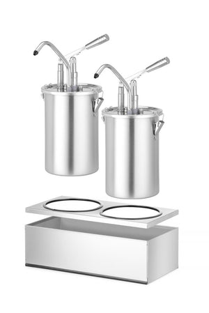 Sauspomp roestvast staal set 2 stuks, HENDI, 9L, 500x235x(H)360mm