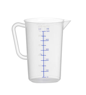 Maatbeker polypropyleen, HENDI, Kitchen Line, 0,5L, ⌀90x(H)140mm