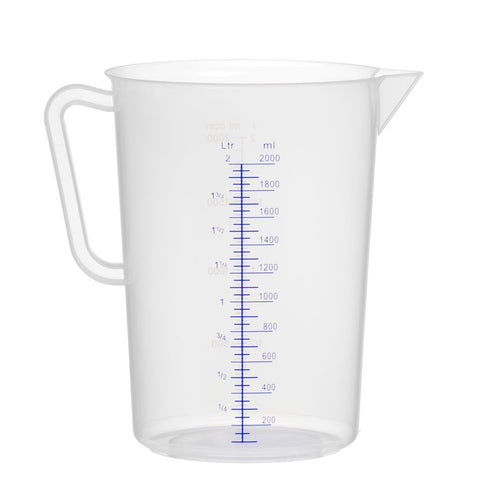 Maatbeker polypropyleen, HENDI, Kitchen Line, 2L, ⌀140x(H)215mm