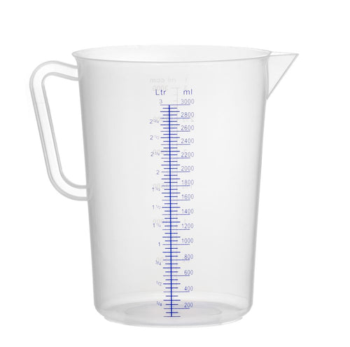 Maatbeker polypropyleen, HENDI, Kitchen Line, 3L, ⌀160x(H)240mm