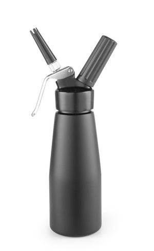 Slagroomapparaat zwart, HENDI, Kitchen Line, 0,5L, Zwart, ⌀80x(H)260mm