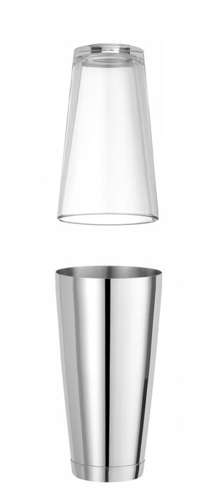 Boston shaker, BarUp, 0,8L, Zilver, ⌀90x(H)175mm