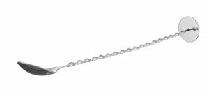 Barlepel met stamper, BarUp, Zilver, 280x35mm