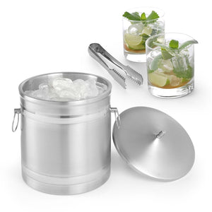 IJsemmer dubbelwandig, BarUp, 5L, Zilver, ⌀200x(H)230mm