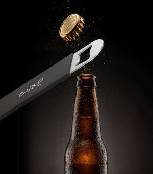 Flesopener, BarUp, Zwart, 180x40mm
