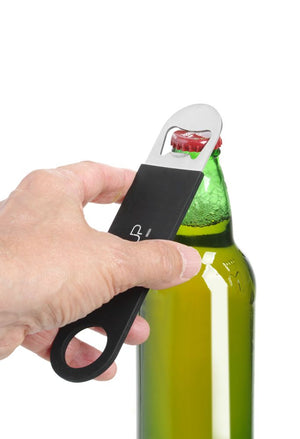Flesopener, BarUp, Zwart, 180x40mm