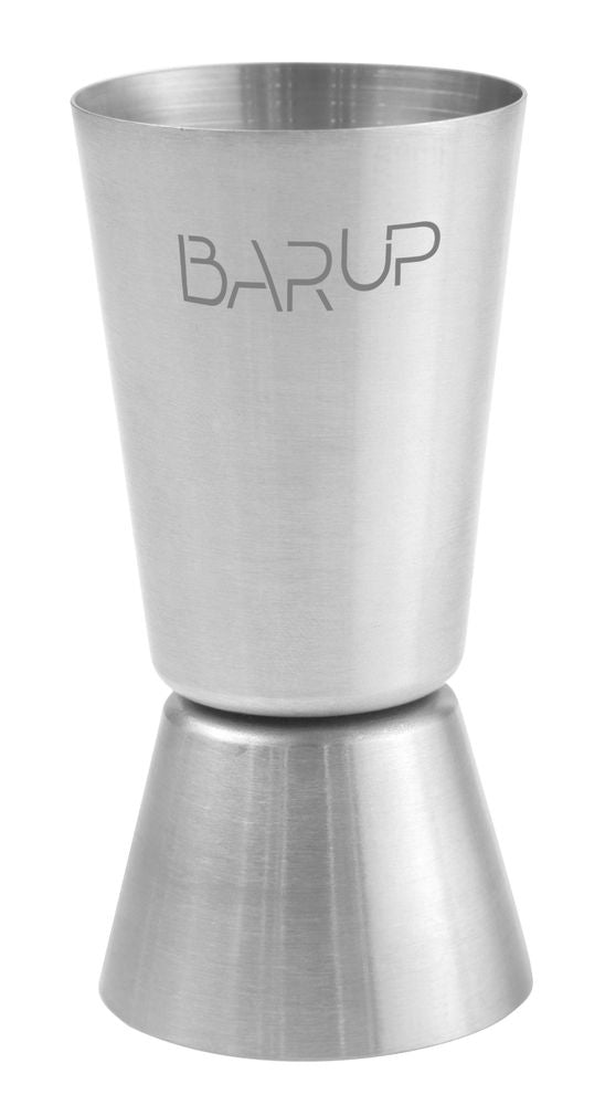 Barmaatje 20/40 ml, BarUp, Zilver, ⌀40x(H)80mm, Rond