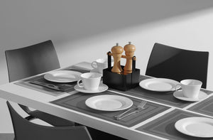 Placemat, frame, HENDI, Grafiet, 6 st., 450x300mm