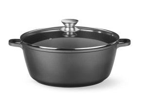 Braadpan met antiaanbaklaag, HENDI, 7,5L, Zwart, 387x310x(H)130mm