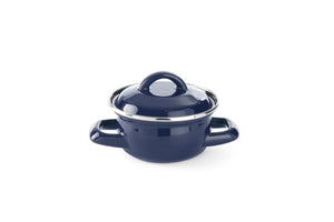 Soep- sauspannetje - met deksel, HENDI, 0,3L, Blauw, ⌀115x(H)90mm