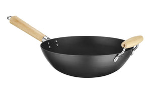 Wok met houten handvat, HENDI, ⌀324x565mm