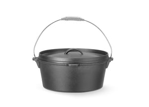 Gietijzeren pan, HENDI, 7,2L, Zwart, ⌀310x(H)130mm, Rond