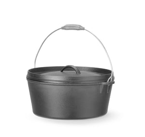 Gietijzeren pan, HENDI, 7,2L, Zwart, ⌀310x(H)130mm, Rond