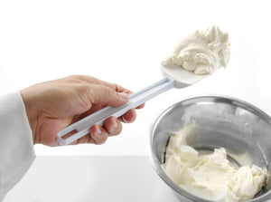 Schraper, lepelvormig, HENDI, Kitchen Line, Wit, 254x57mm