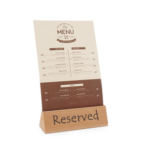 Tafelstandaard reserved, HENDI, "reserved", 152x44x(H)44mm