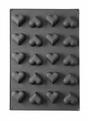 Siliconen bakvorm HEART, HENDI, 570x375x(H)35mm