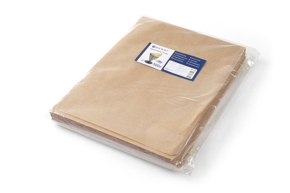 Vestbestendig papier, HENDI, Beige, 500 st., 250x350mm