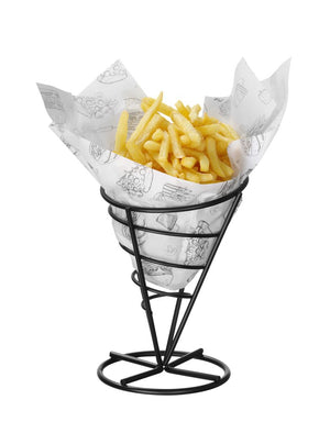 Vetbestendig papier, HENDI, Illustratie fast-food patroon, 500 st., 250x350mm