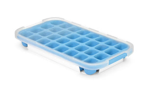 IJsblokjesvorm met deksel en onderplaat, BarUp, Blauw, 337x170mm