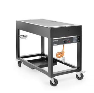 Gasbarbecue Tampa, HENDI, Zwart, 10kW, 1260x580x(H)900mm